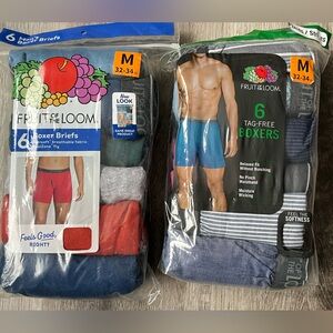Fruit of the Loom Men's Boxer Briefs Size M- 12 Count Bundle NWT